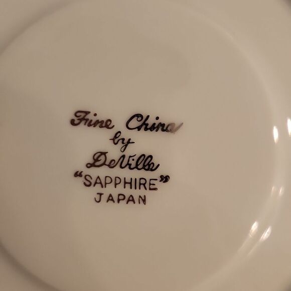Sapphire by Deville Footed Cup and Saucer - Picture 5 of 5